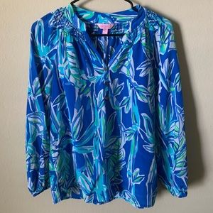 Lilly Pulitzer Elsa Long Sleeve Blouse XSmall